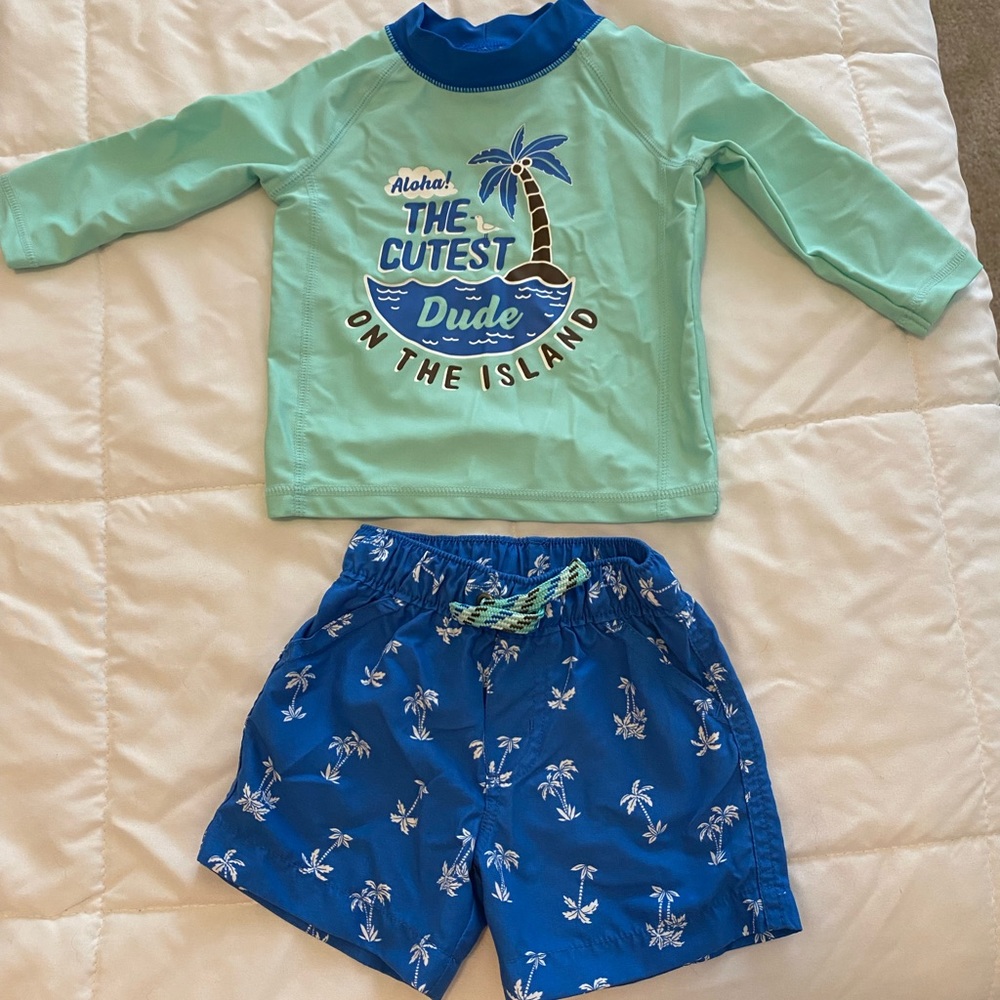 Baby boy swim set